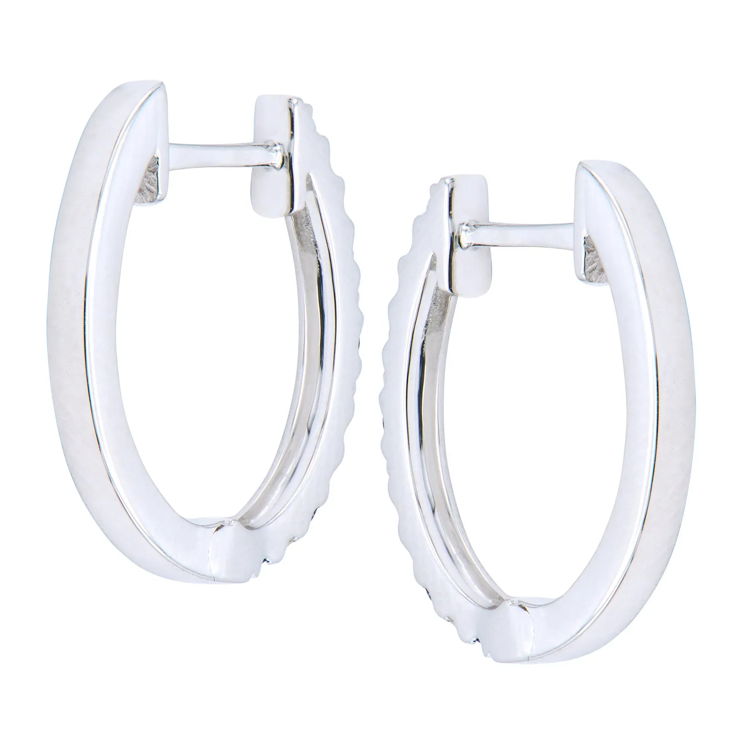 Earrings 14KW/2.4G 12P.SAPP-0.21CT 12RD-0.12CT