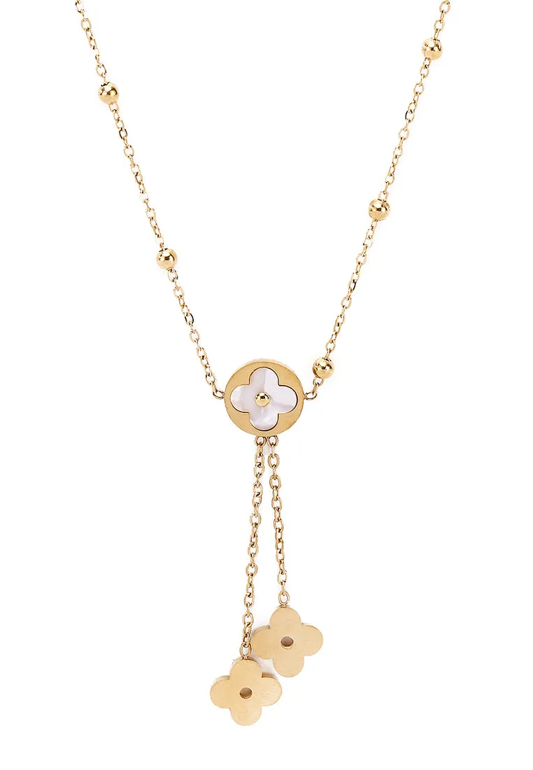 Ellysa Gold Metal Watch Gift Set (Gold)