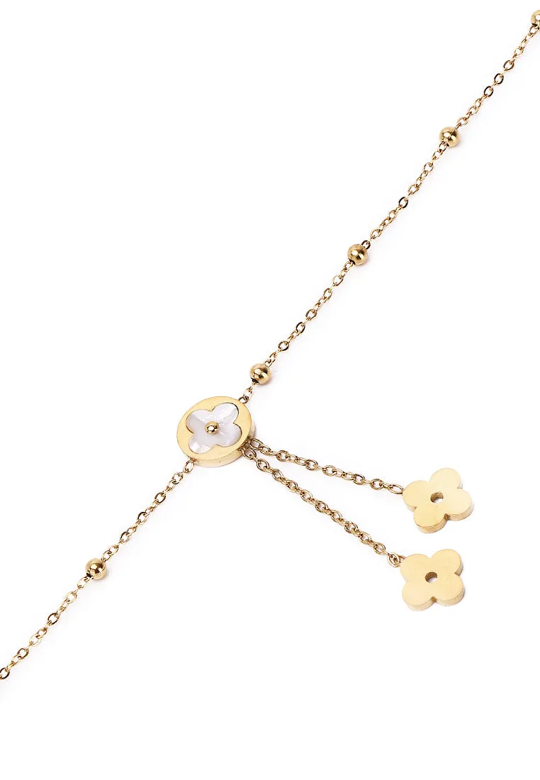 Ellysa Gold Metal Watch Gift Set (Gold)