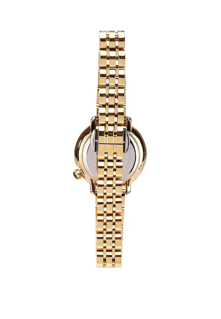 Ellysa Gold Metal Watch Gift Set (Gold)