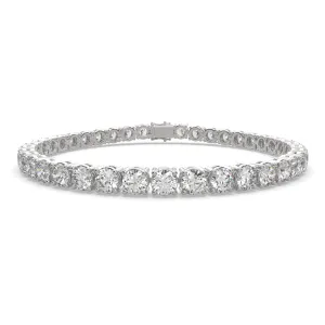 Elowen Round Cut Diamond Tennis Bracelet Prong Set (10 ctw)