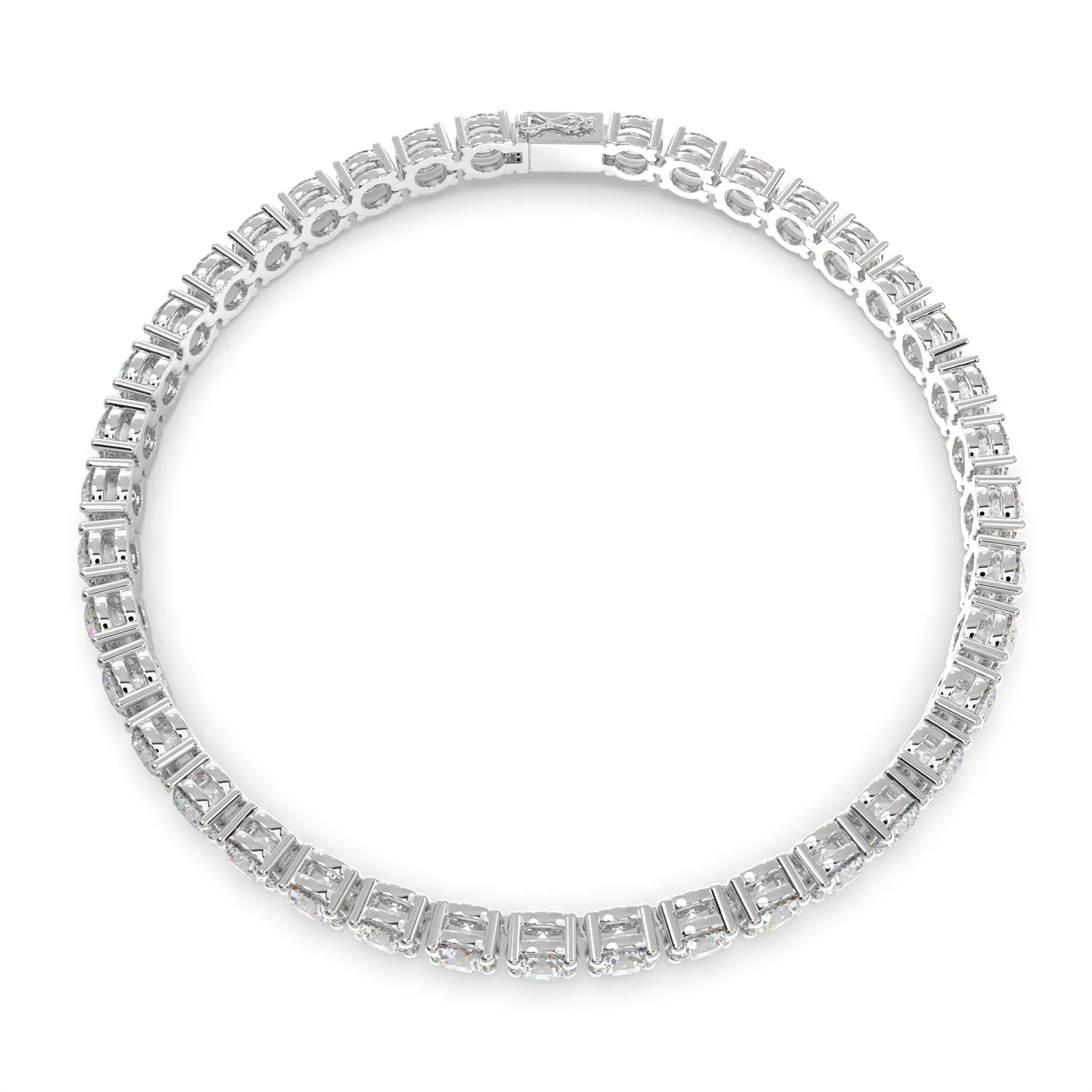 Elowen Round Cut Diamond Tennis Bracelet Prong Set (10 ctw)