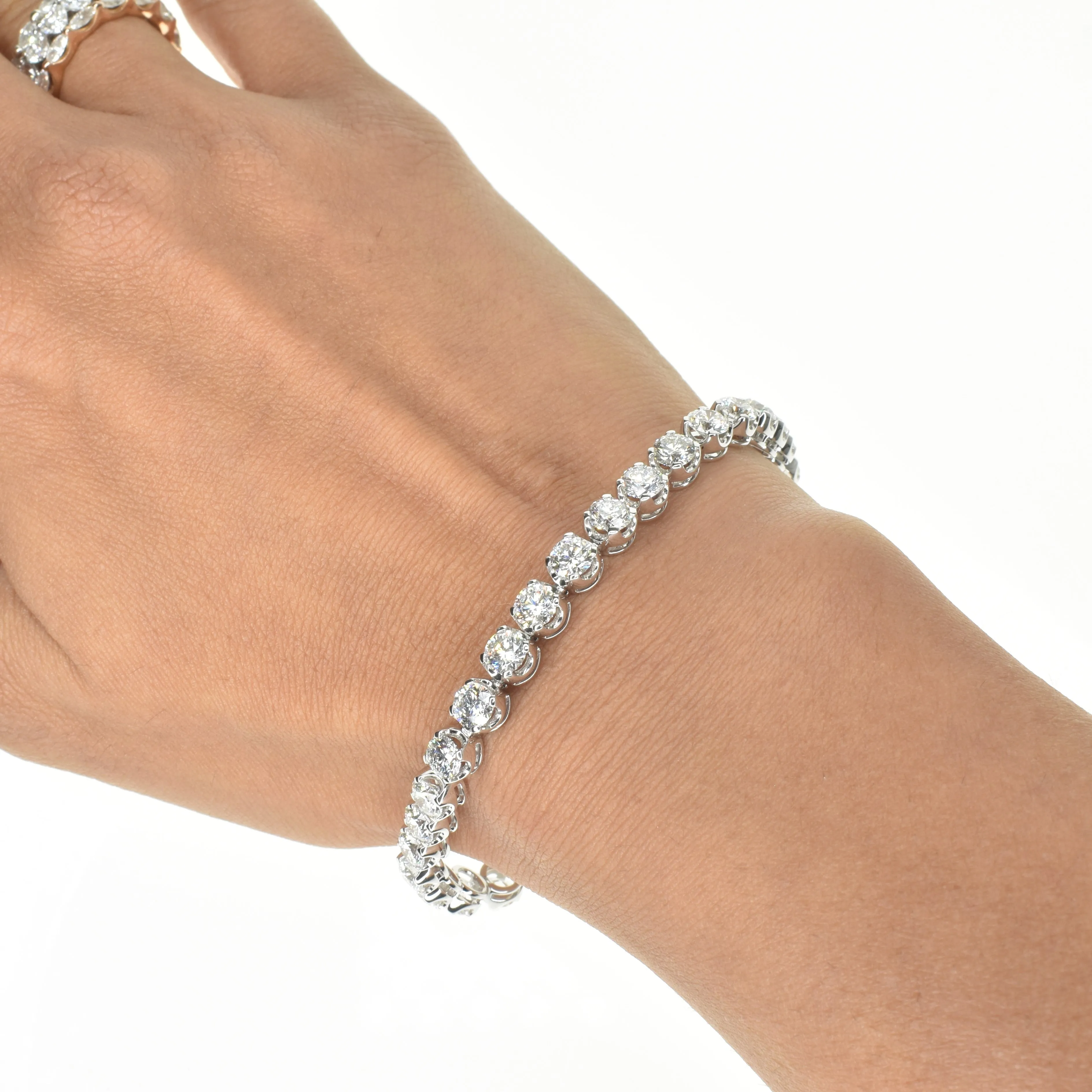 Embrace Tennis Bracelet with 4.4mm Lab Grown Diamonds