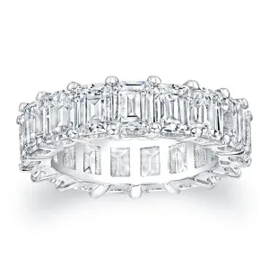 Emerald Cut Diamond Eternity Ring - 8.00CTW F/VS2
