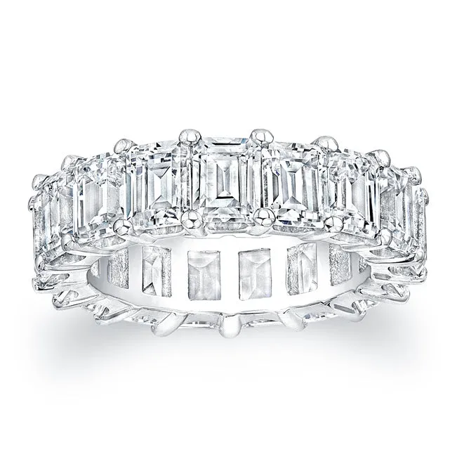 Emerald Cut Diamond Eternity Ring - 8.00CTW F/VS2