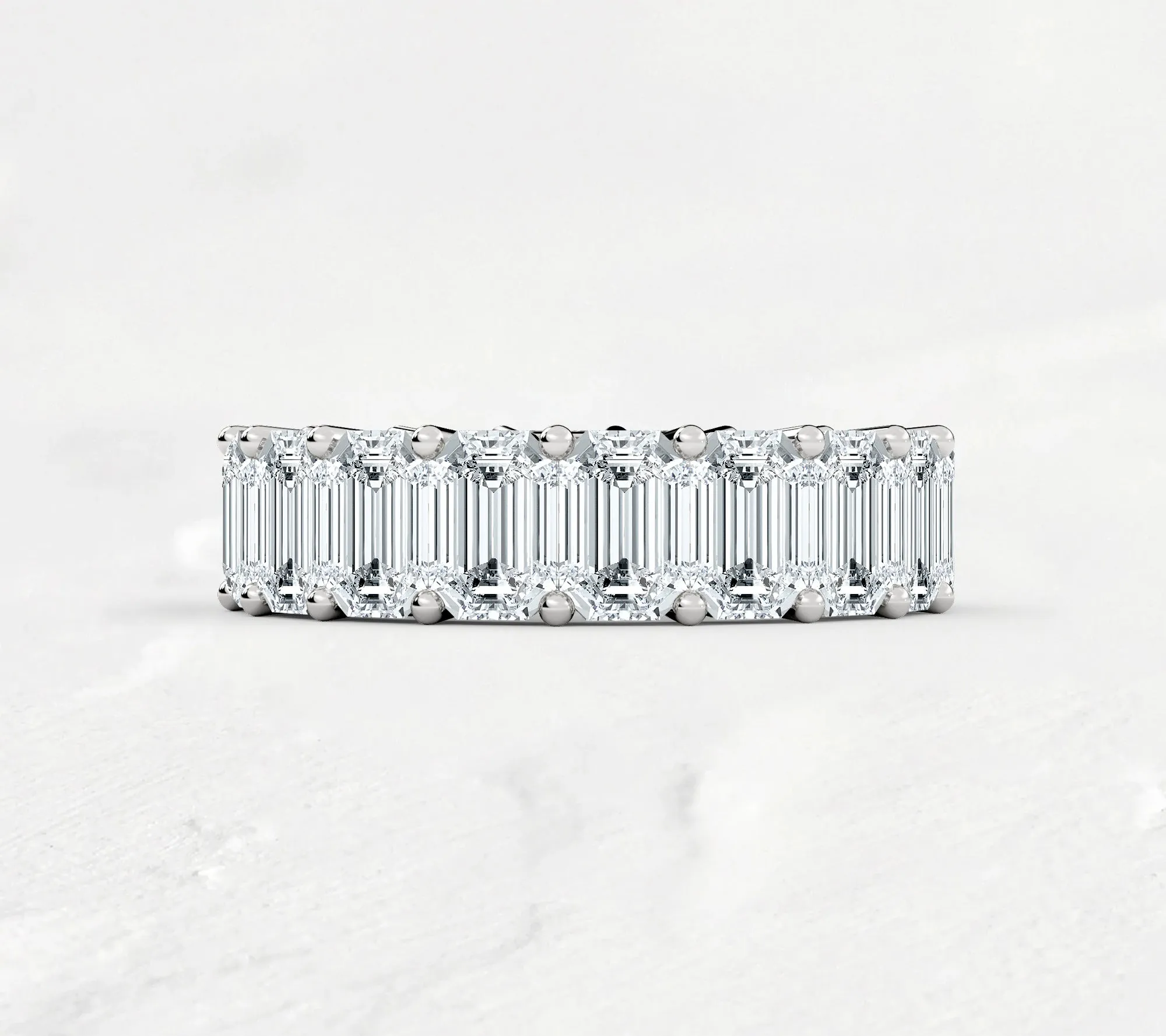 Emerald Cut Eternity Band - 10ct