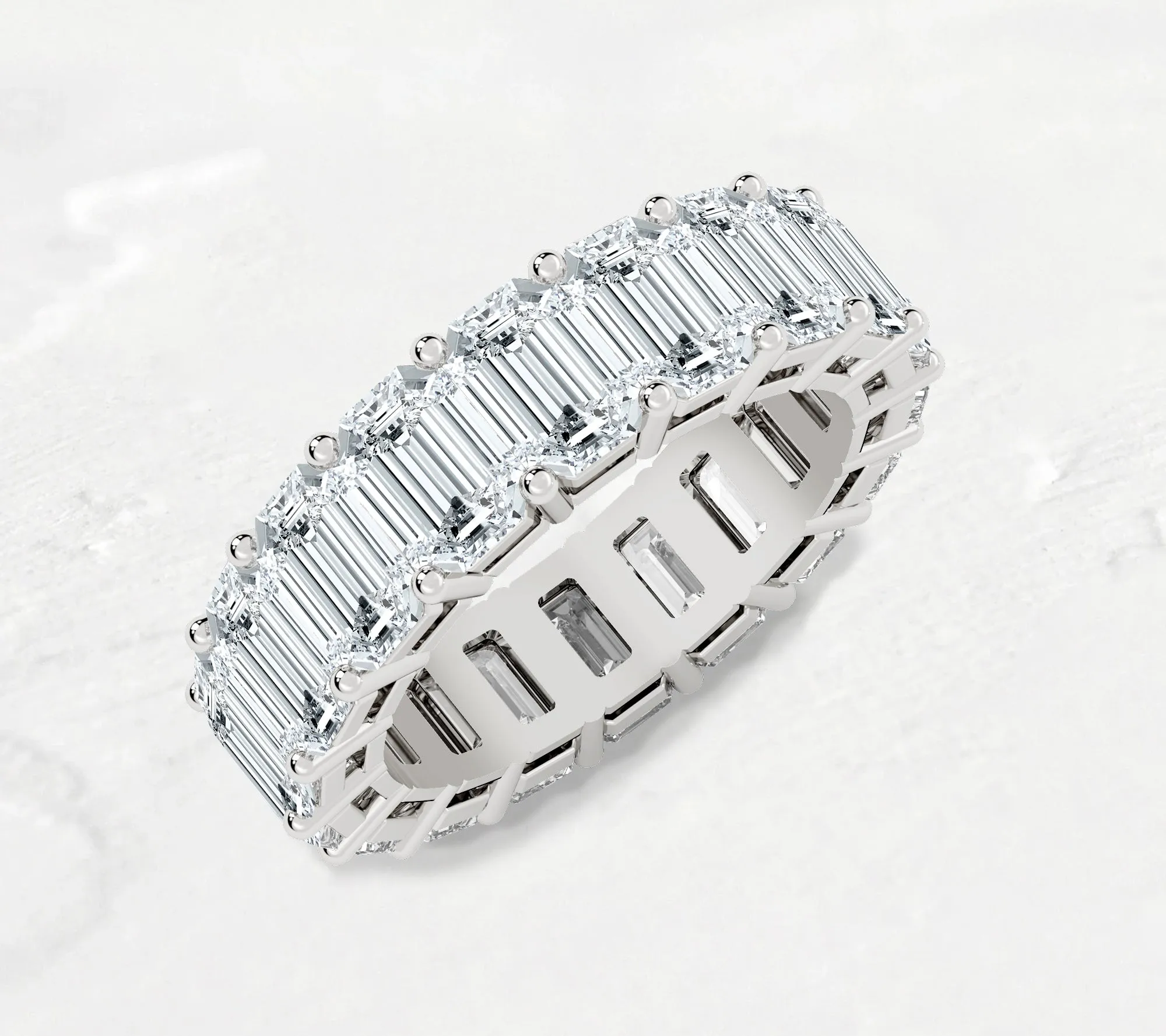 Emerald Cut Eternity Band - 10ct