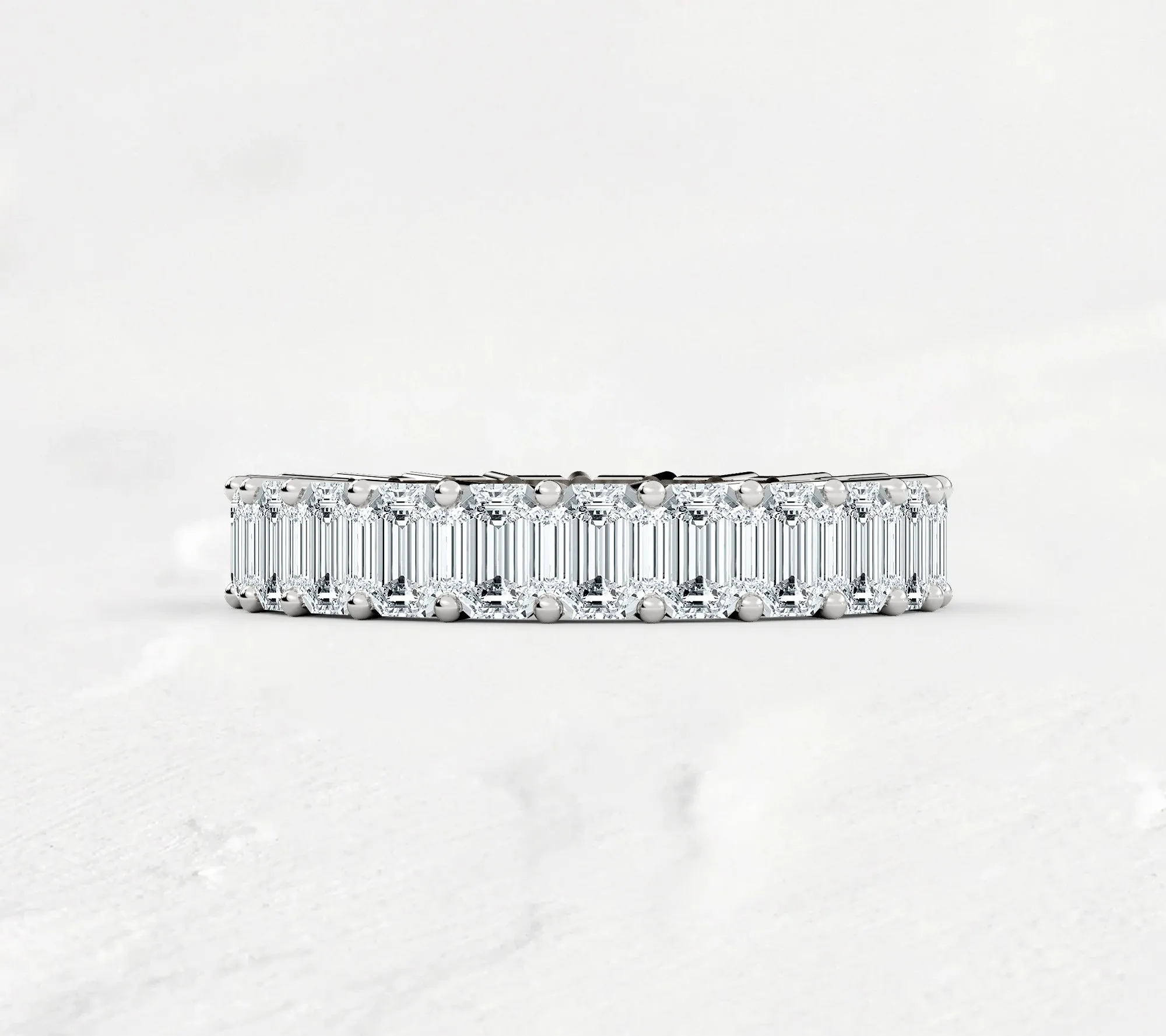 Emerald Cut Eternity Band - 4ct