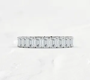 Emerald Cut Eternity Band - 4ct