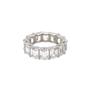 Emerald Cut Eternity Band