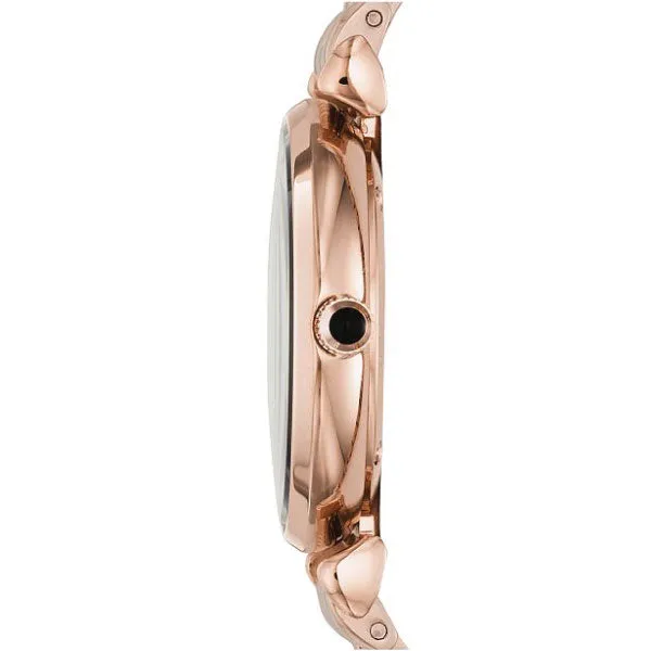 EMPORIO ARMANI Mother of pearl Dial Rose Gold Stainless Steel Watch For Ladies - AR11145