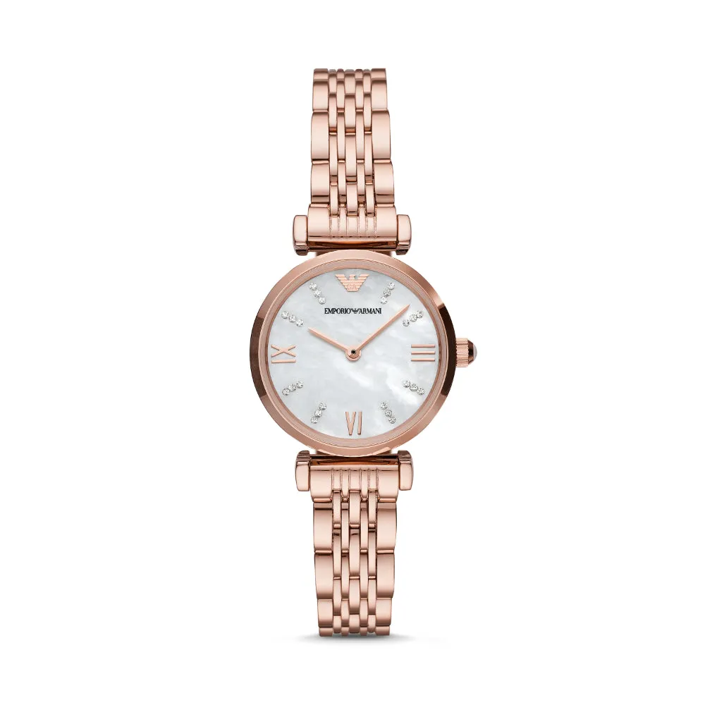 Emporio Armani Rose Gold-Tone  Ladies Watch