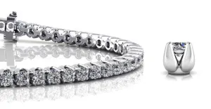 Enchanted Tulip Lab-Grown Diamond Tennis Bracelet with 5.99 ct.(finished) 3mm