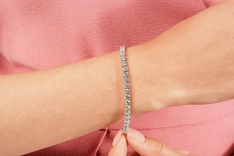 Enchanted Tulip Lab-Grown Diamond Tennis Bracelet with 5.99 ct.(finished) 3mm