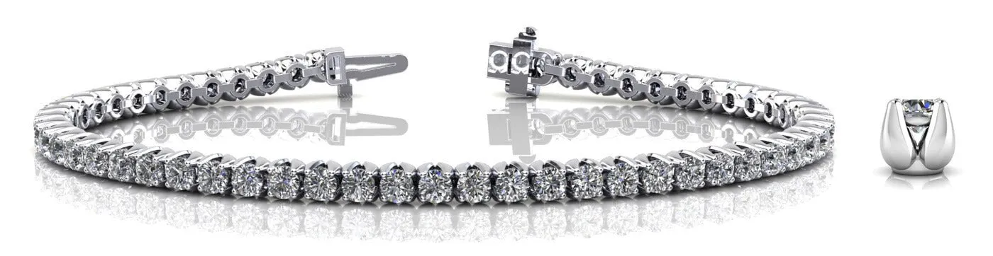 Enchanted Tulip Lab-Grown Diamond Tennis Bracelet with 5.99 ct.(finished) 3mm