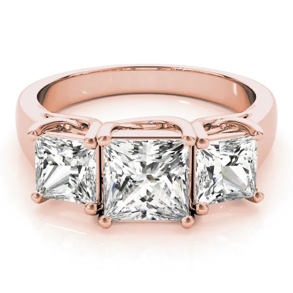 Engagement Rings 3 Stone Princess - TN83478