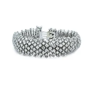 Estate 18KT White Gold Diamond Bracelet
