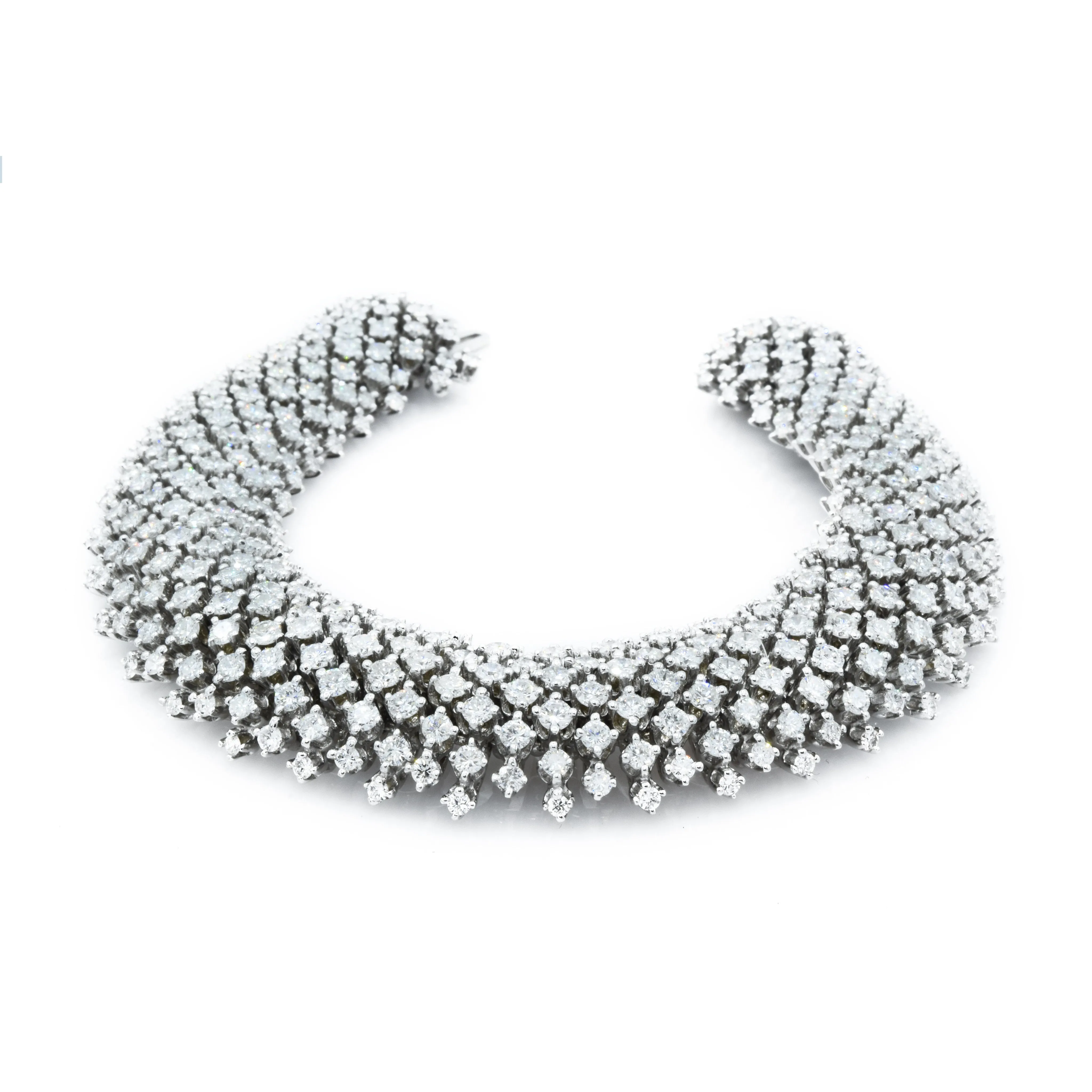 Estate 18KT White Gold Diamond Bracelet