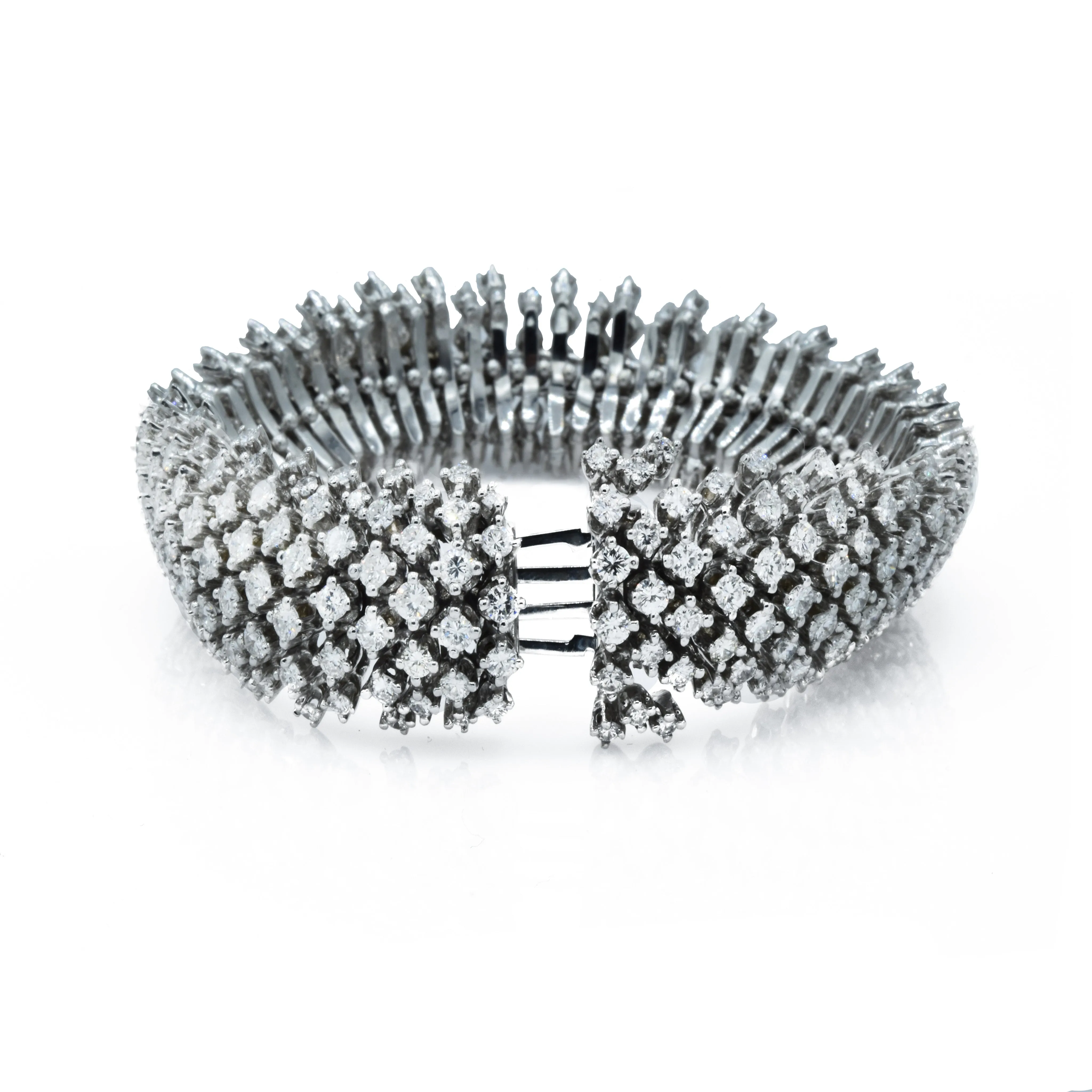 Estate 18KT White Gold Diamond Bracelet