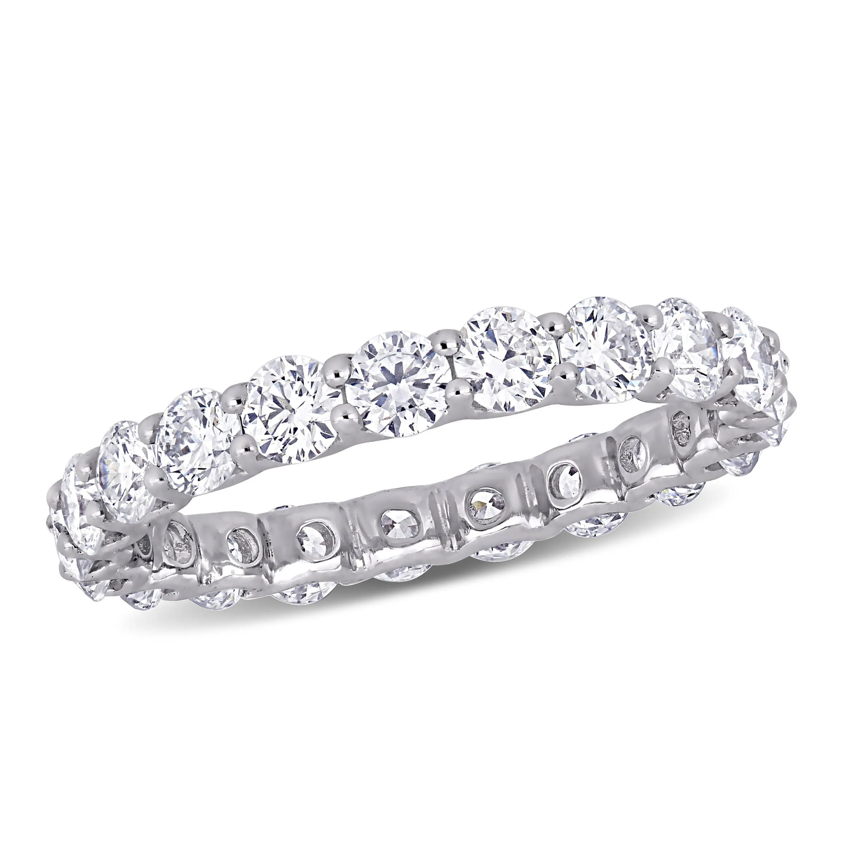 Eternity Ring 2 1/5 CT 14K White Gold Lab Created Diamond