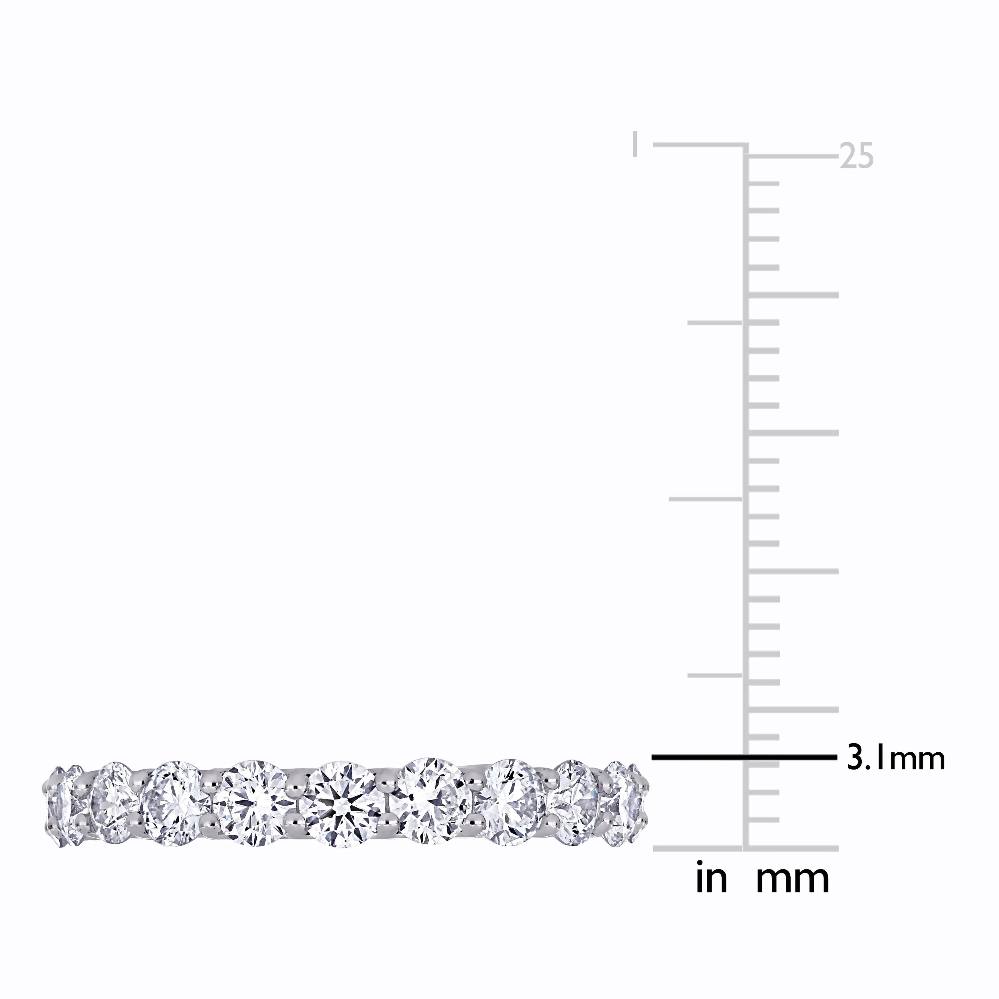 Eternity Ring 2 1/5 CT 14K White Gold Lab Created Diamond