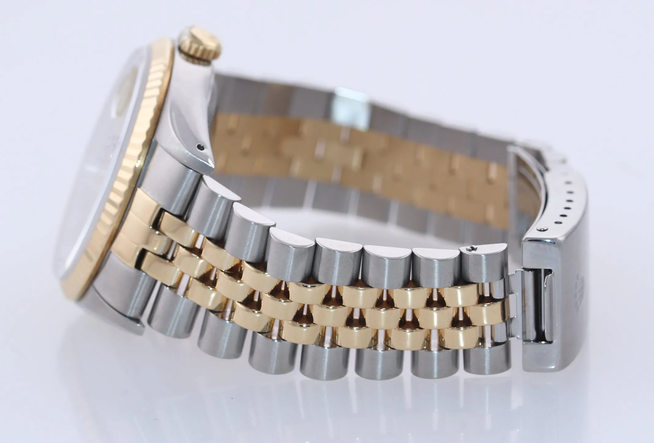 FACTORY DIAMOND Rolex DateJust 36mm 16233 Two Tone 18k Gold Steel Watch Box