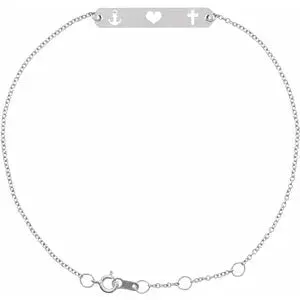 Faith, Love, Hope Bar Bracelet BRC805