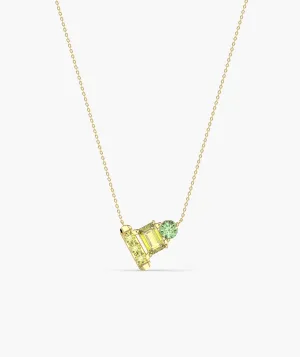 fancy Green & Yellow Spark Necklace