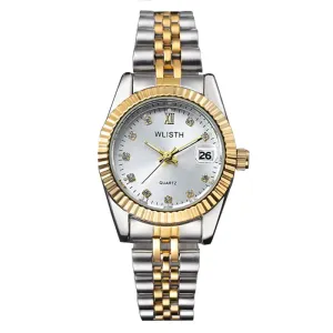 Fashionable Luminous Diamond Quartz Couple Watches