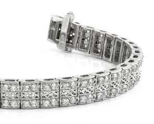 Filigree Diamond Bracelet with 5.08 ct.(finished) 2.2mm