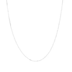 Fink's Jewelers 14K White Gold .6mm Box Chain Necklace