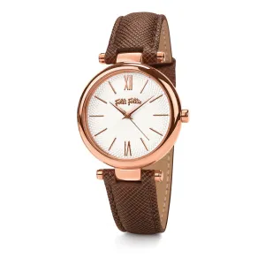 Folli Follie Brown Leather Watch
