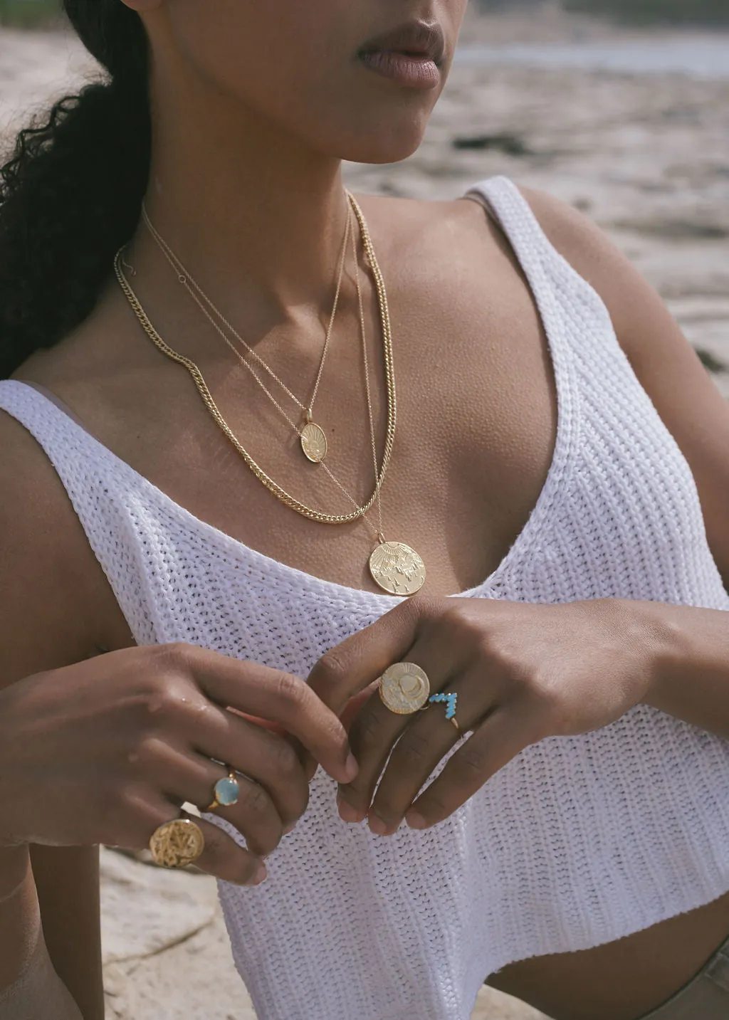 Forest Token Necklace