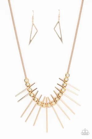 Fully Charged Gold Paparazzi Necklace