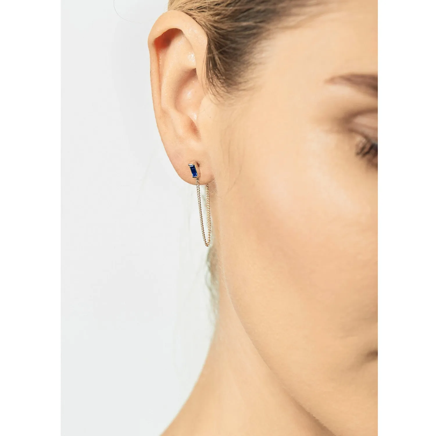 Galana Chain Earrings | Sapphire