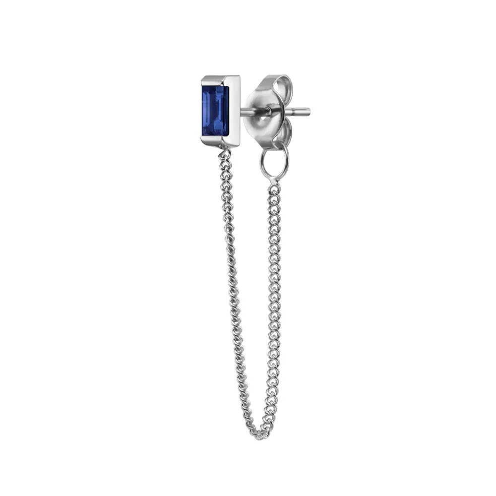 Galana Chain Earrings | Sapphire