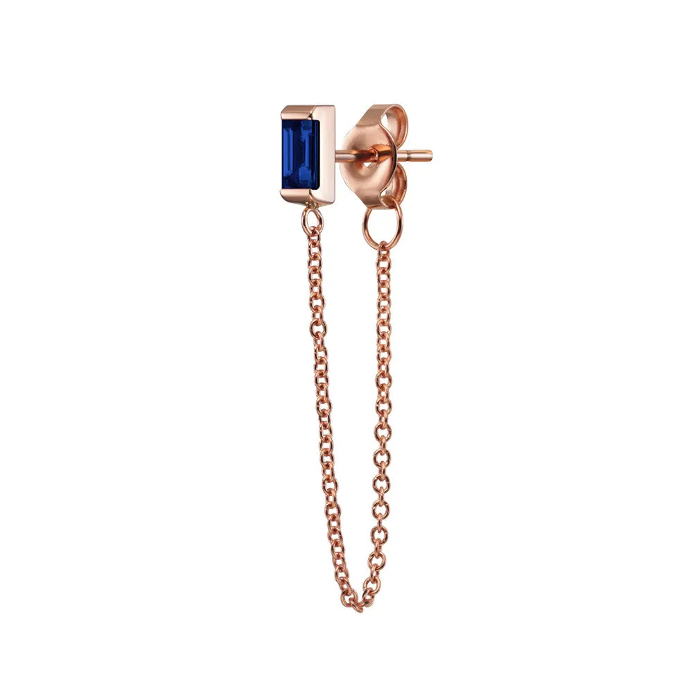 Galana Chain Earrings | Sapphire