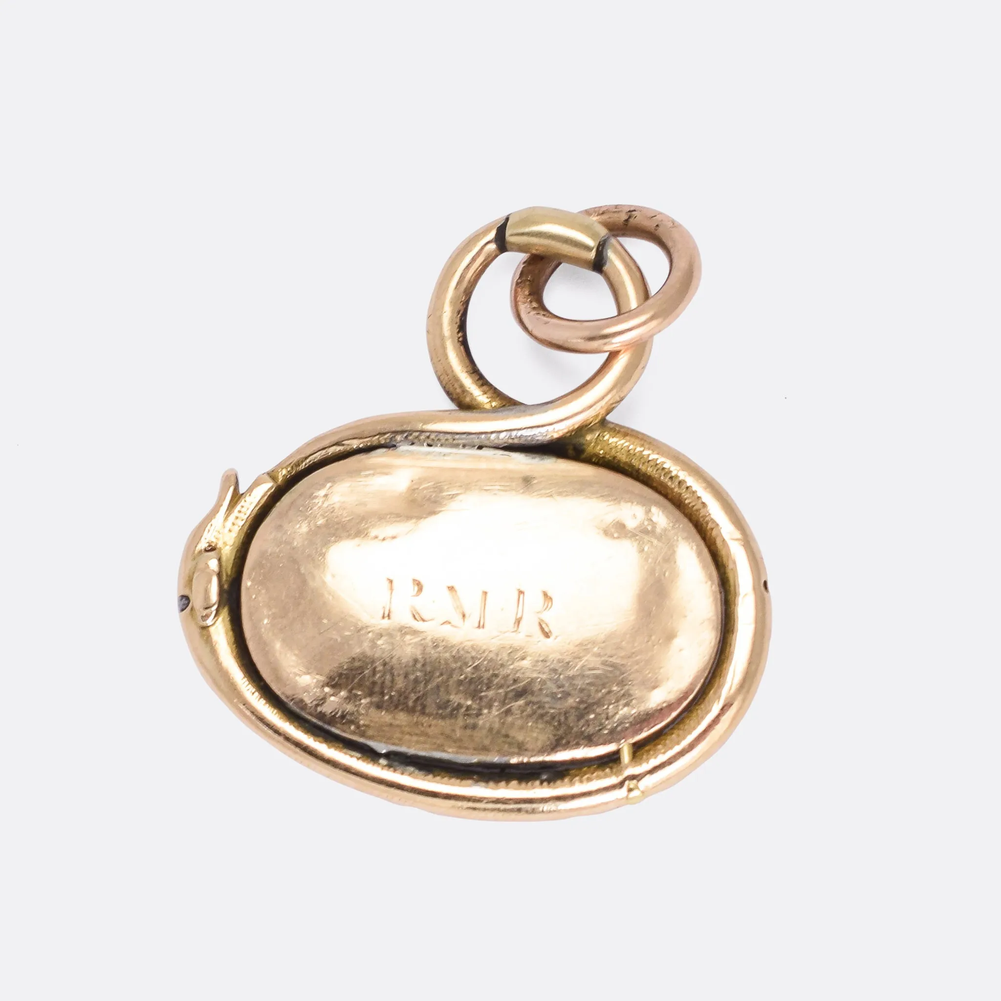 Georgian Ouroboros Snake Locket