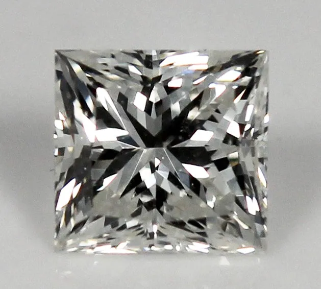 GIA Certified 0.96ct Loose Square Modified Brilliant Princess Cut Diamond I VS1