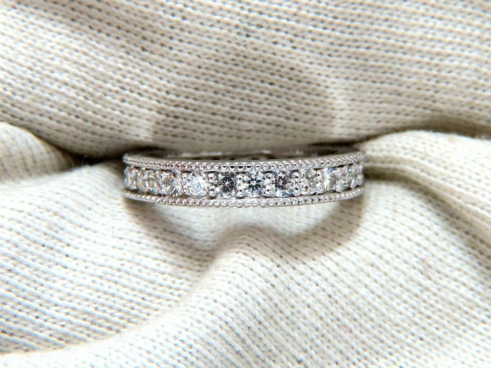 GIA Certified 1.86ct Natural Sapphire Diamonds Ring & matching eternity band
