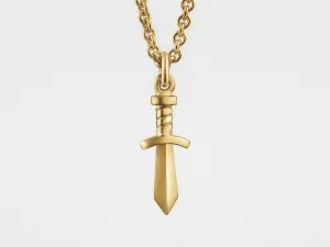 Gladiator Sword Pendant in 18K Gold
