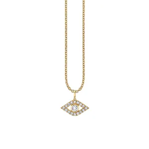 Gold & Diamond Bezel Eye Charm