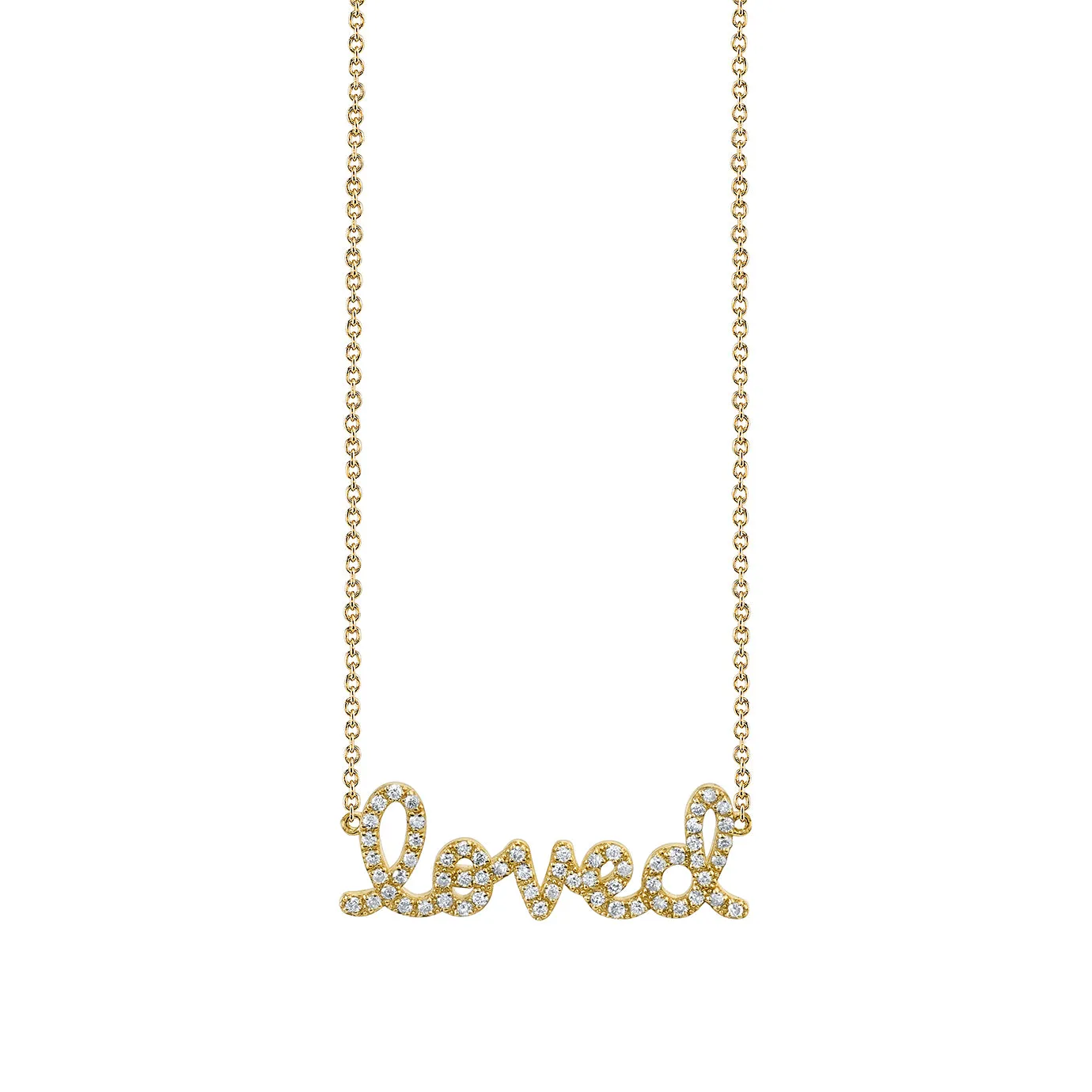 Gold & Diamond Loved Necklace