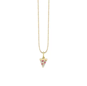 Gold & Diamond Pizza Slice Charm