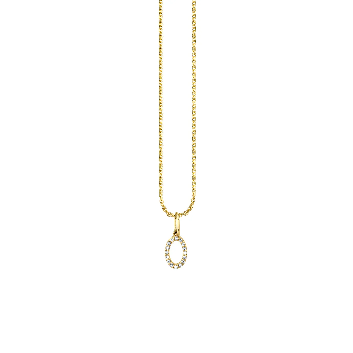 Gold & Diamond Small Number Charm