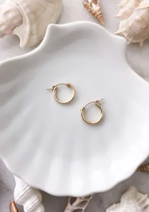 Gold Click Hoops - Gold Fill