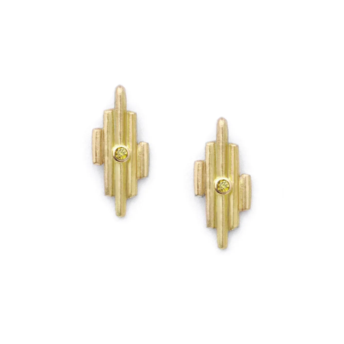 Gold Light Post Earrings
