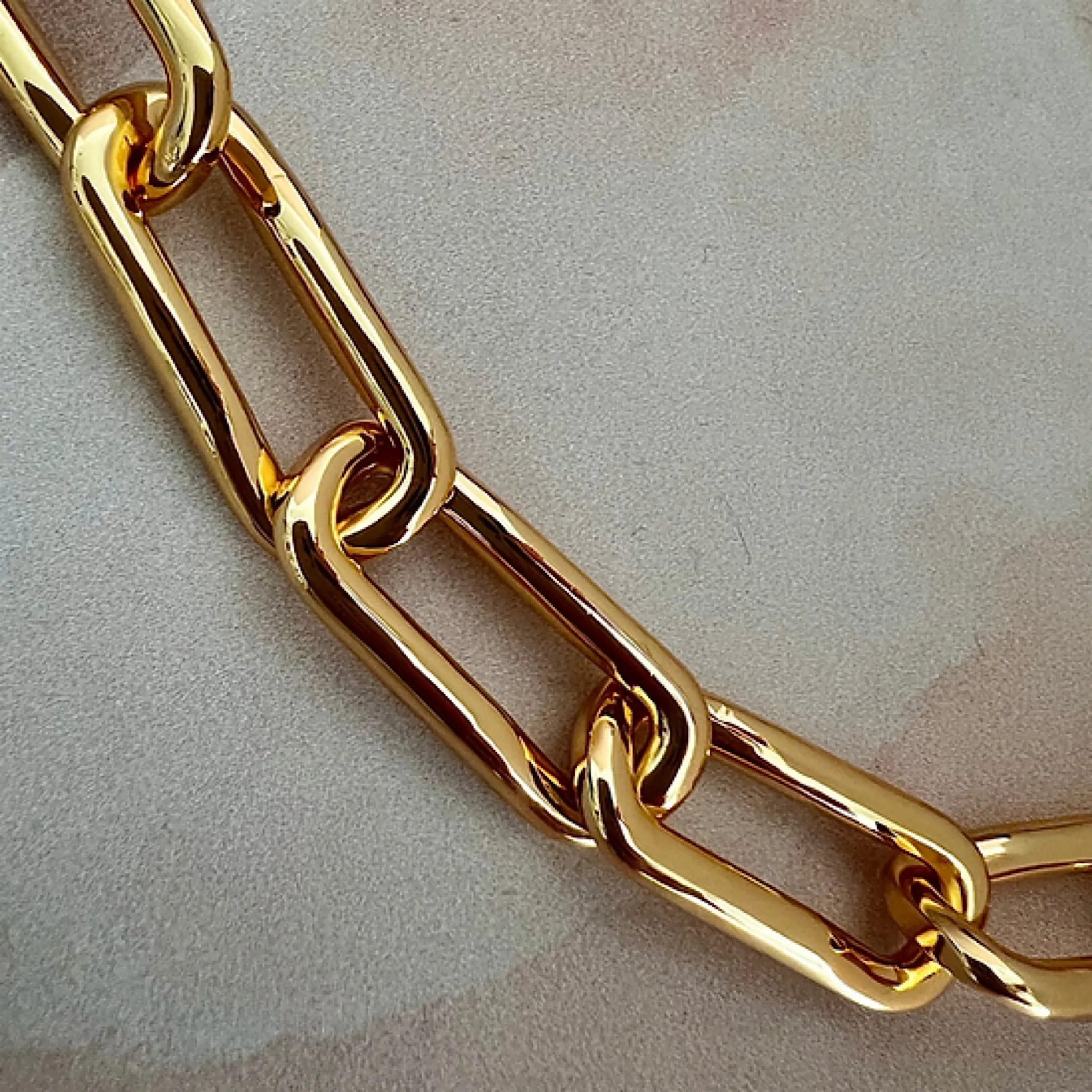 Gold Lunar Chunky Organic Link Chain