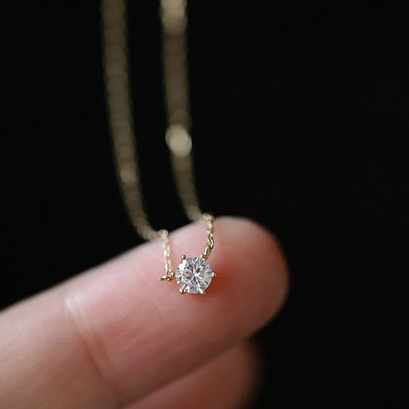 Gold-Plated Zircon Necklace