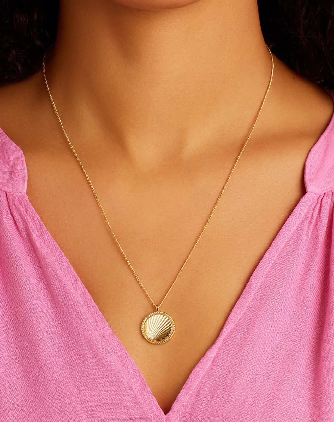 GORJANA SUNNY PENDANT NECKLACE GOLD